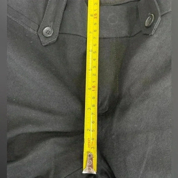 Banana Republic Martin Fit Black Pants Mid Rise Straight Size 2 - Picture 9 of 10
